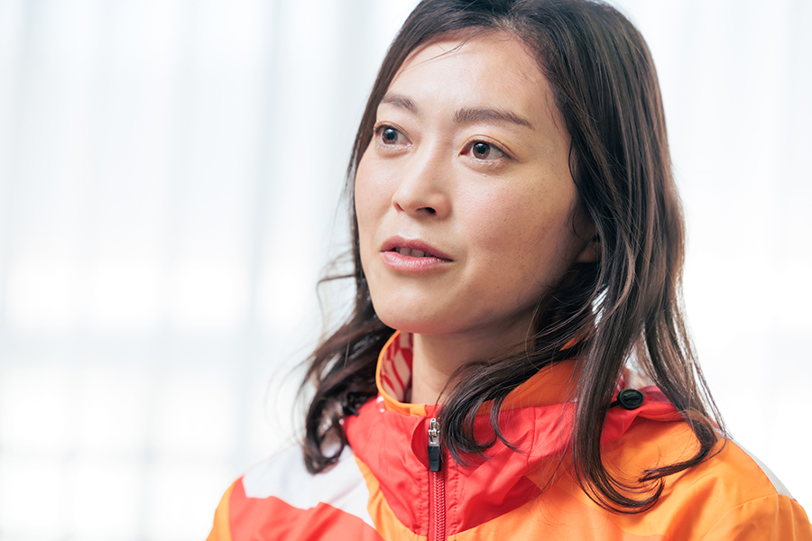 大学進学後に体重が増加し、新たな壁に直面した当時の葛藤を明かす【写真:松橋晶子】